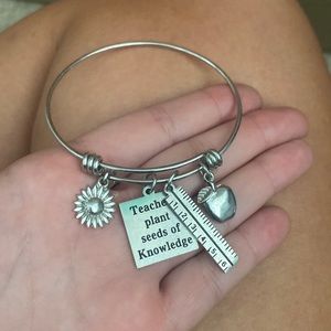Alex and Ani Teacher’s Charm Bracelet